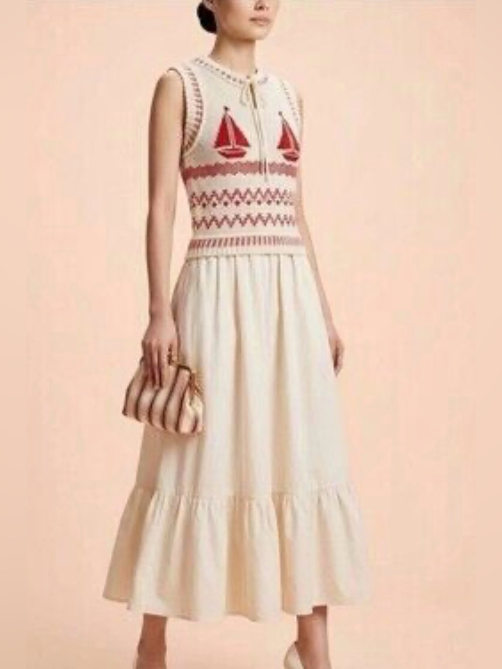 Moon River Sailboat Maxi Dress